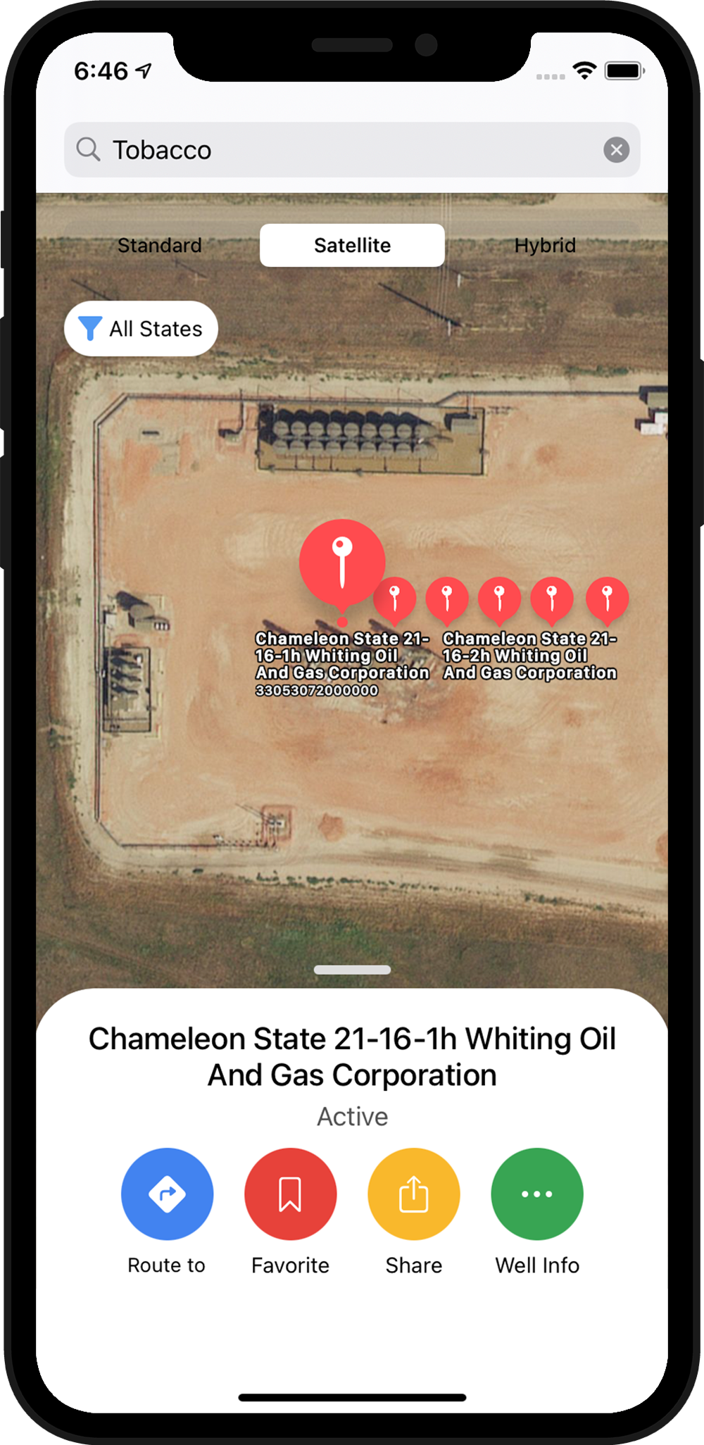 Oilfield Location Finder App